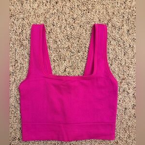All in Motion Fuchsia Ribbed Tank Top